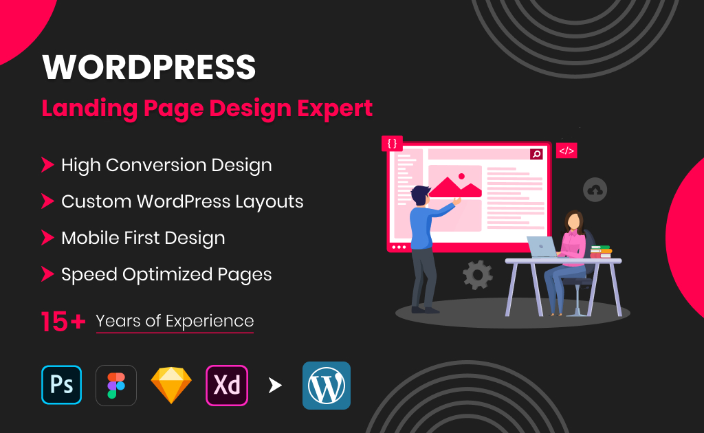WordPress landing page design expert